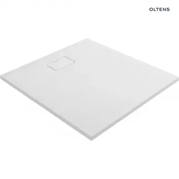 Brodzik z konglomeratu Oltens Bergytan 100x90cm - prostokątny, RockSurface, biały - 15101000